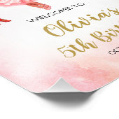 Impression Photo Affiche de bienvenue d'anniversaire de Ballerina, (Coin)