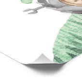 Impression Photo Affiche de bienvenue d'anniversaire de Green Tract (Coin)