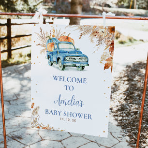 Impression Photo Affiche de bienvenue de Baby shower de camion Citr