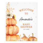 Impression Photo Affiche de bienvenue de Baby shower de petit Citro (Devant)