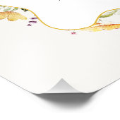 Impression Photo Affiche de bienvenue de Fête des mariées d'abeille (Coin)