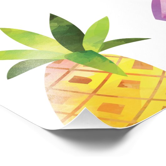 Impression Photo Affiche de bienvenue Fun Pool Party (Coin)