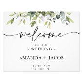 Impression Photo Affiche de bienvenue Mariage de calligraphie de fe (Devant)