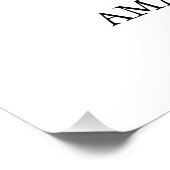 Impression Photo Affiche de bienvenue Mariage de calligraphie de fe (Coin)