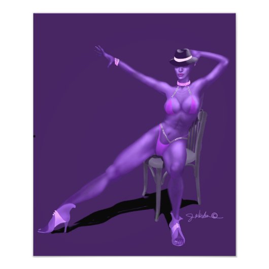 Impression Photo Affiche de Danseuse de Cabaret (Devant)