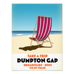 Impression Photo Affiche de Dumpton Gap Broadstairs Kent au bord de