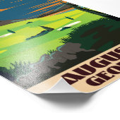 Impression Photo Affiche de golf d'Augusta Géorgie (Coin)