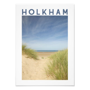Impression Photo Affiche de la côte de Norfolk à Holkham Beach