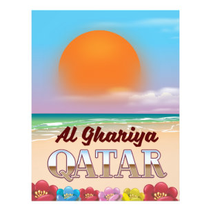 Impression Photo Affiche de la plage d'Al Ghariya au Qatar