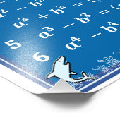 Impression Photo Affiche de la salle de classe Math Algebra - Océan (Coin)