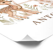 Impression Photo Affiche de lettre d'alphabet d'animal A pour enfan (Coin)