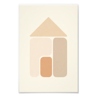 Impression Photo Affiche de maison abstraite minimaliste