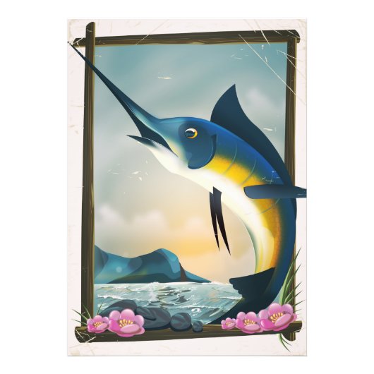 Impression Photo Affiche de pêche (Devant)