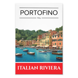 Impression Photo Affiche de Portofino Riviera italienne ligurie