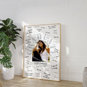 Impression Photo Affiche de signature de l'invité de diplôme