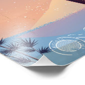 Impression Photo Affiche de ski Aussois Auvergne-Rhône-Alpes France (Coin)