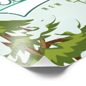 Impression Photo Affiche de ski de Black Mountain New Hampshire (Coin)
