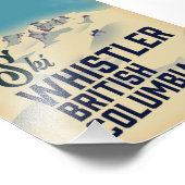 Impression Photo Affiche de ski de Whistler, Vancouver Colombie-Bri (Coin)