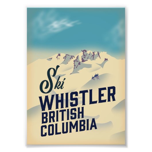Impression Photo Affiche de ski de Whistler, Vancouver Colombie-Bri (Devant)