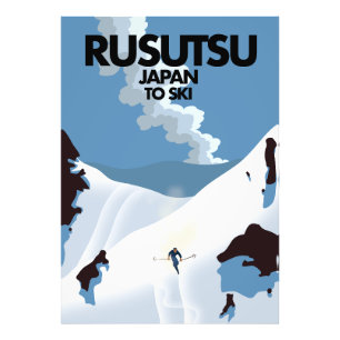 Impression Photo Affiche de ski Rusutsu Japon 
