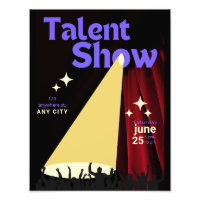 Affiche de spectacle de talents, Affiche de specta