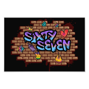 Impression Photo Affiche de style graffiti 67