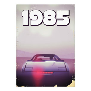 Impression Photo affiche de supercar vintage 1985