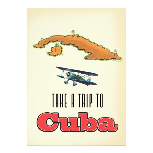 Impression Photo Affiche de vacances à Cuba (Devant)