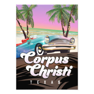 Impression Photo Affiche de vacances Corpus Christi Texas