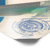 Impression Photo Affiche de vol de Novosibirsk Sibérie Union soviét (Coin)