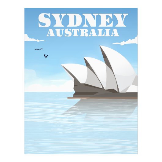 Impression Photo Affiche de voyage à Sydney Australie (Devant)