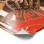 Impression Photo Affiche de voyage aérien du gladiateur de Rome (Coin)