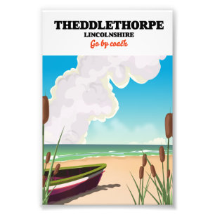 Impression Photo Affiche de voyage au bord de mer de Theddlethorpe 