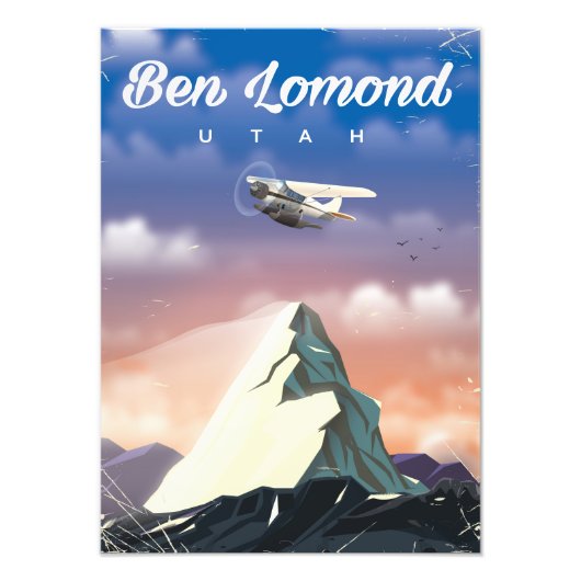 Impression Photo Affiche de voyage Ben Lomond,Utah (Devant)