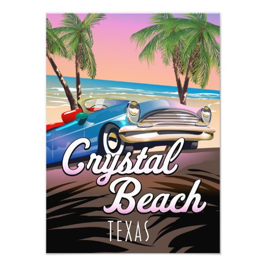 Impression Photo Affiche de voyage Crystal Beach Texas (Devant)
