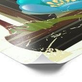 Impression Photo Affiche de voyage de Dykh-Tau Russie. (Coin)