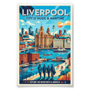 Impression Photo Affiche de voyage de Liverpool
