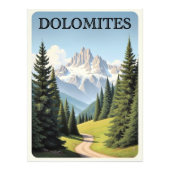 Impression Photo Affiche de voyage Dolomites (Devant)