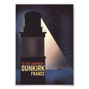Impression Photo Affiche de voyage du phare de Dunkerque. Géant Mug