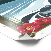 Impression Photo Affiche de voyage en avion pour San Francisco (Coin)