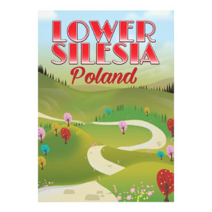 Impression Photo affiche de voyage en Basse-Silésie Pologne