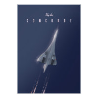 Affiche de voyage Fly The Concorde