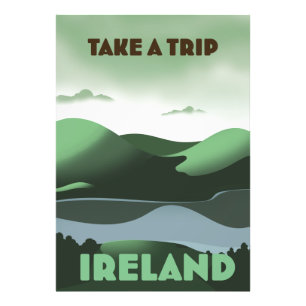 Impression Photo Affiche de voyage Irlande style vintage
