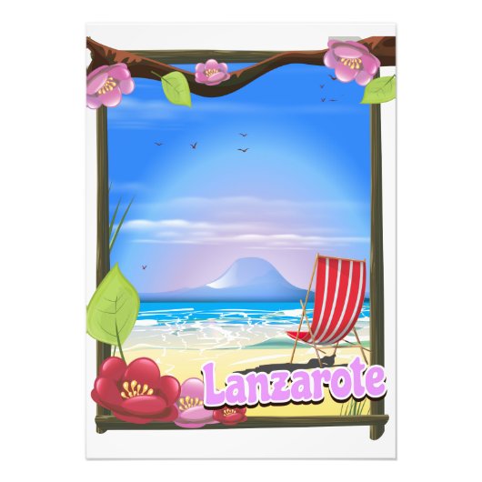 Impression Photo Affiche de voyage Lanzarote (Devant)