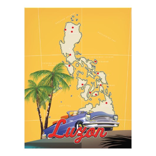 Impression Photo Affiche de voyage Luzon Philippines (test) (Devant)