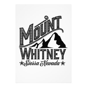 Impression Photo Affiche de voyage Mont Whitney Sierra Nevada