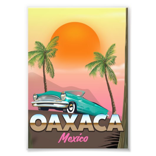 Impression Photo Affiche de voyage Oaxaca Mexique (Devant)