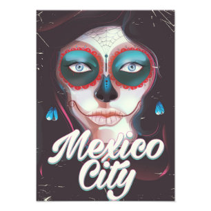 Impression Photo Affiche de voyage pour la fête des morts à Mexico