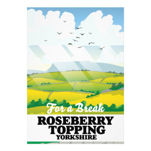 Impression Photo Affiche de voyage Roseberry Topping Yorkshire