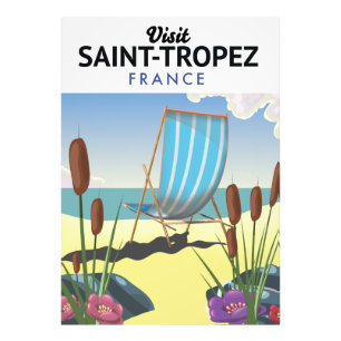Impression Photo Affiche de voyage Saint-Tropez France